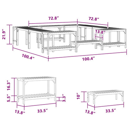 Hot Tub Omgeving Bruin 250 x 250 cm