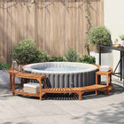 Hot tub omheining massief acaciahout Ø275 cm bruin