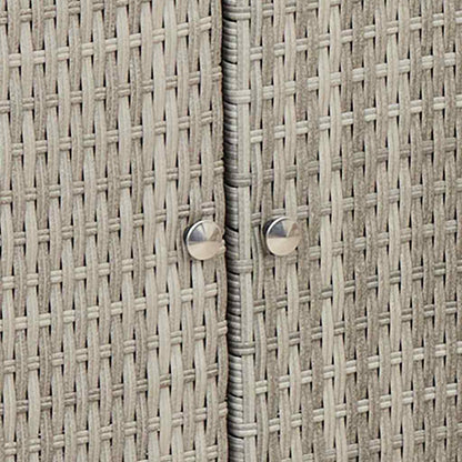 Opbergkast met opslag met de deur Lichtgrijs 100 x 36 x 102cm Rattan