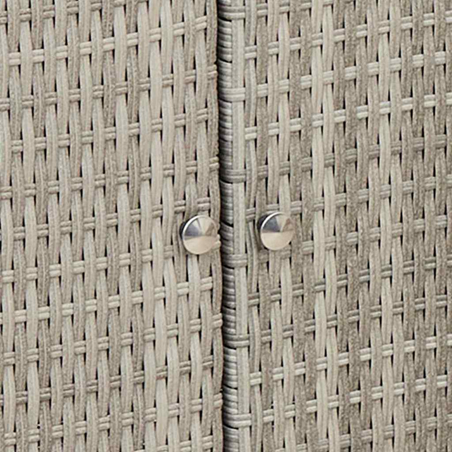 Opbergkast met opslag met de deur Lichtgrijs 100 x 36 x 102cm Rattan