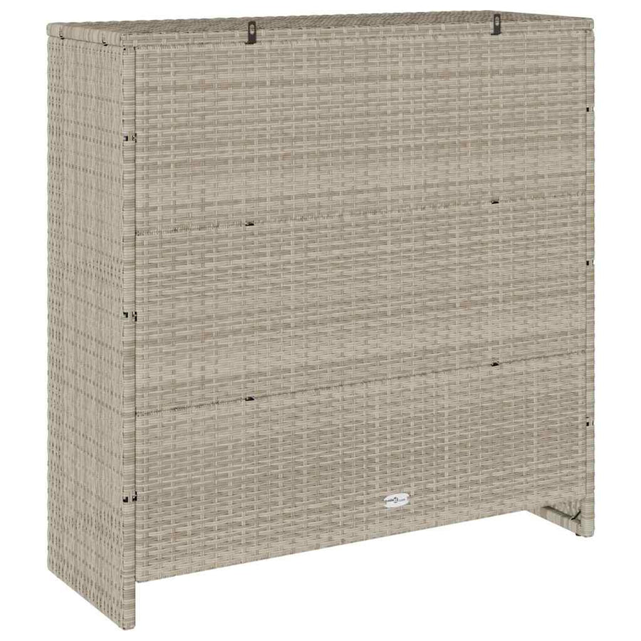 Opbergkast met opslag met de deur Lichtgrijs 100 x 36 x 102cm Rattan