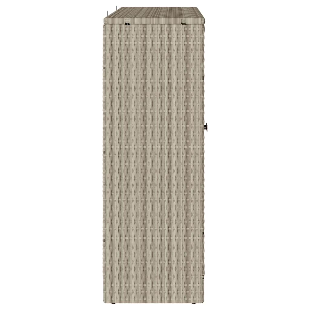 Opbergkast met opslag met de deur Lichtgrijs 100 x 36 x 102cm Rattan