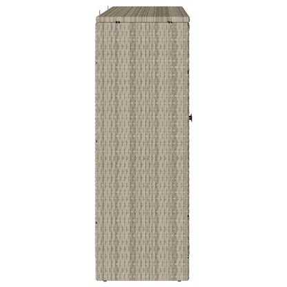 Opbergkast met opslag met de deur Lichtgrijs 100 x 36 x 102cm Rattan