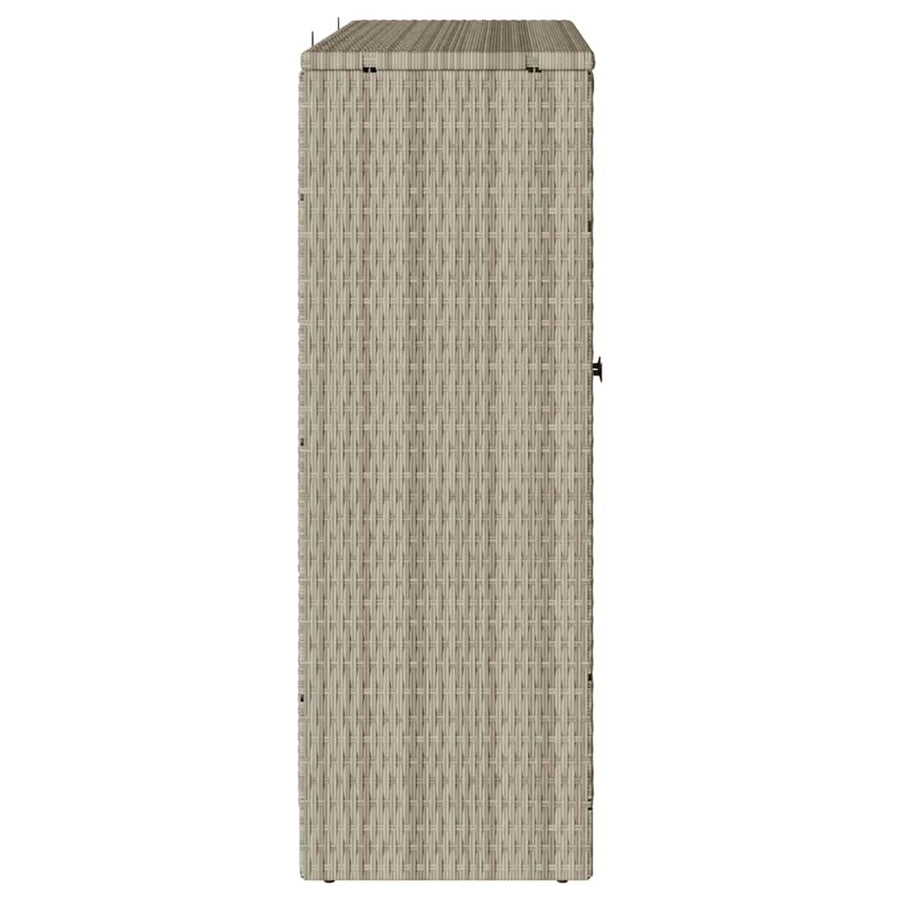 Opbergkast met opslag met de deur Lichtgrijs 100 x 36 x 102cm Rattan