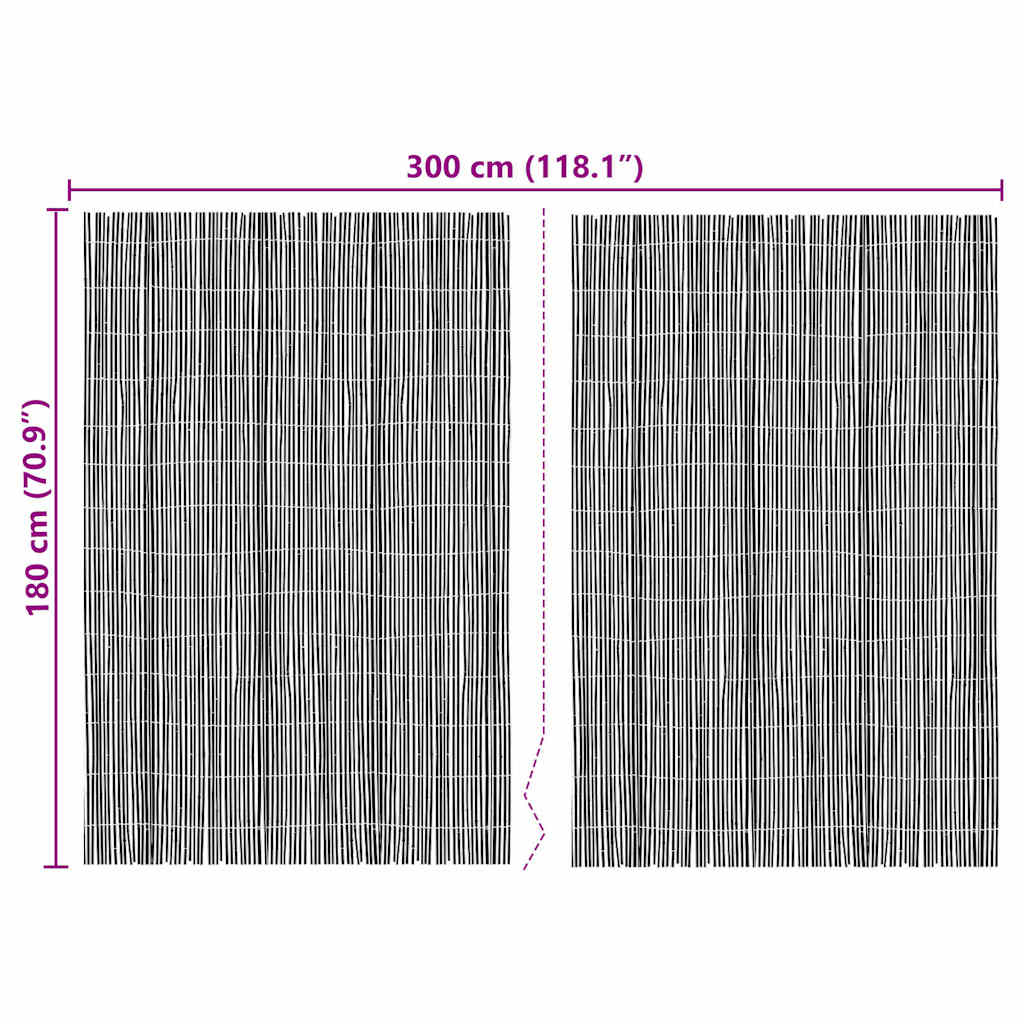 Bamboehek Naturel 400 X 180 Cm Bamboe