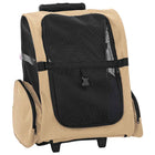 Huisdierentrolley 48x32x57 cm zandkleurig