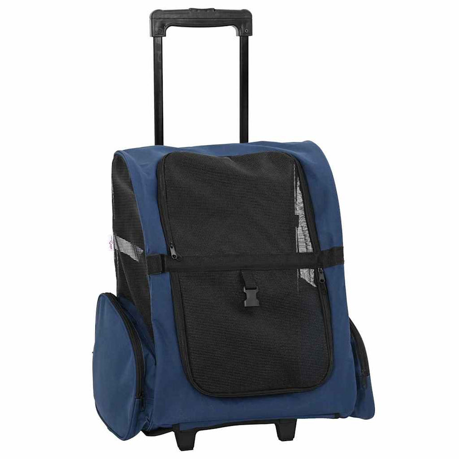 Huisdierentrolley 3-in-1 48x32x57 cm oxford stof blauw
