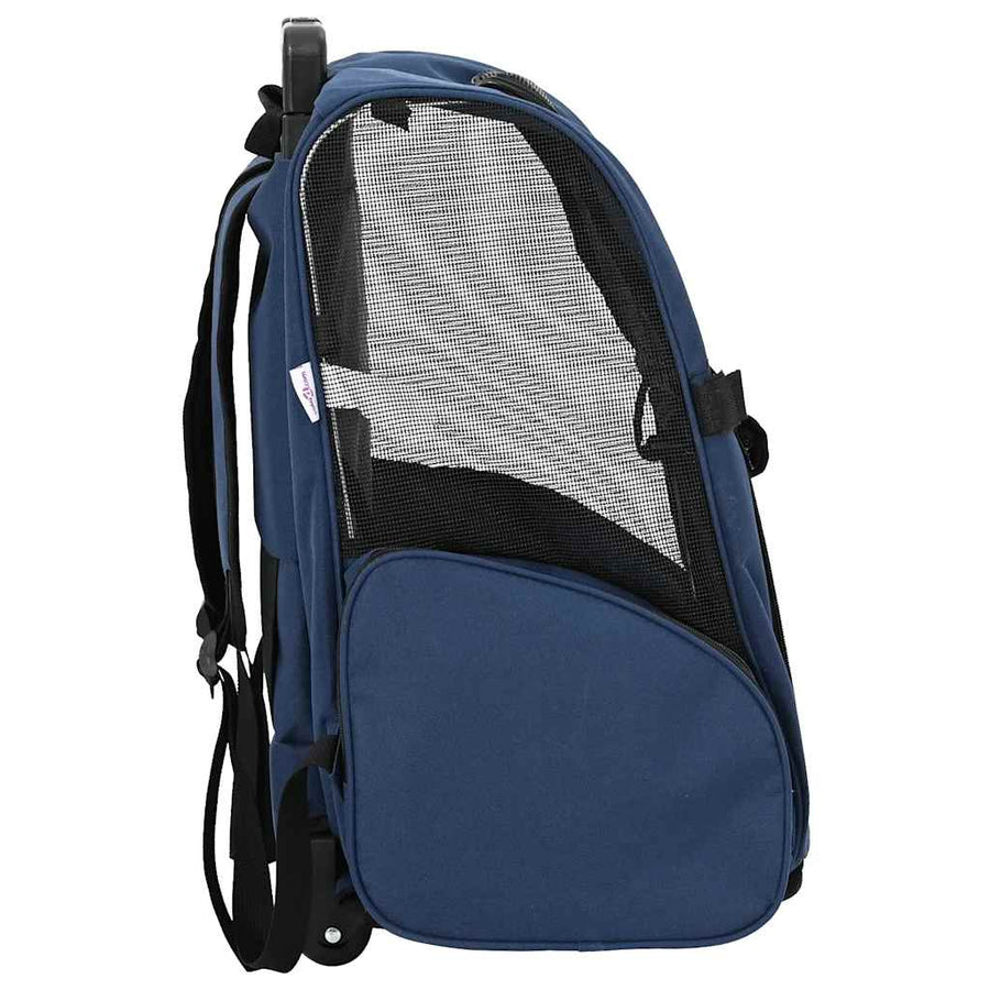Huisdierentrolley 3-in-1 48x32x57 cm oxford stof blauw