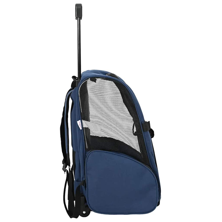 Huisdierentrolley 3-in-1 48x32x57 cm oxford stof blauw