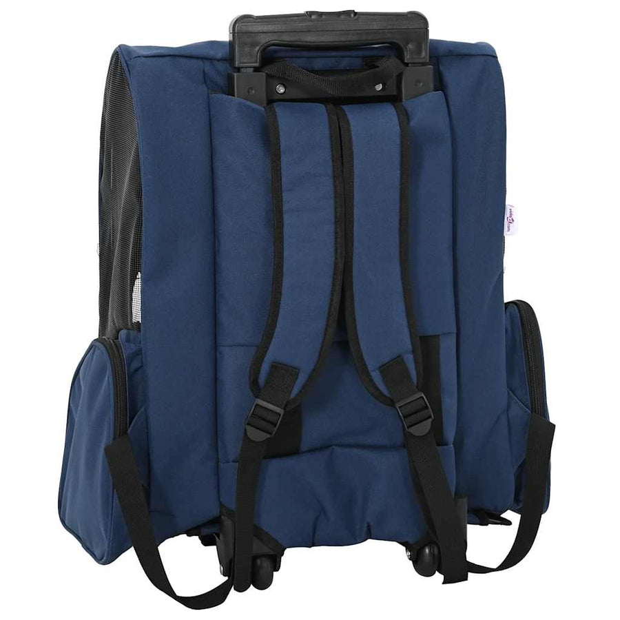 Huisdierentrolley 3-in-1 48x32x57 cm oxford stof blauw