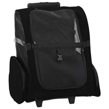 Huisdierentrolley 3-in-1 48x32x57 cm oxford stof zwart