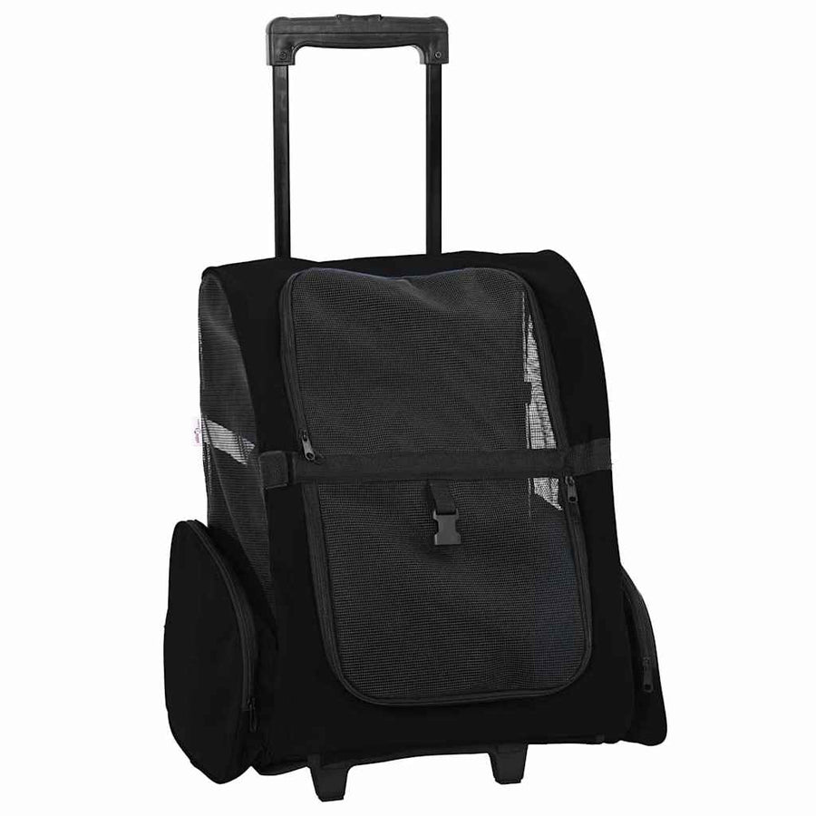 Huisdierentrolley 3-in-1 48x32x57 cm oxford stof zwart