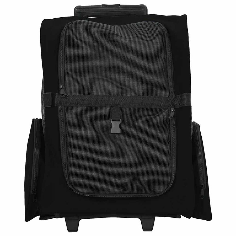 Huisdierentrolley 3-in-1 48x32x57 cm oxford stof zwart