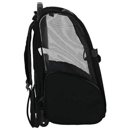Huisdierentrolley 3-in-1 48x32x57 cm oxford stof zwart