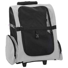 Huisdierentrolley 3-in-1 48x32x57 cm oxford stof grijs