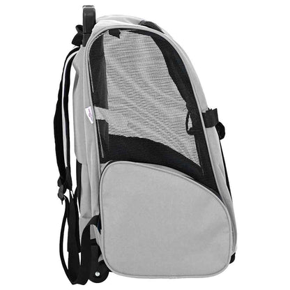 Huisdierentrolley 3-in-1 48x32x57 cm oxford stof grijs