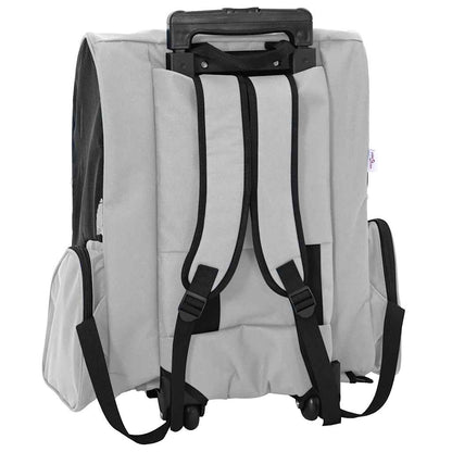 Huisdierentrolley 3-in-1 48x32x57 cm oxford stof grijs