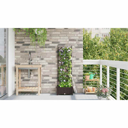 Plantenbak Bruin 40 x 40 x 125,5 cm PP