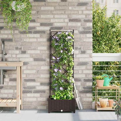 Plantenbak Bruin 40 x 40 x 125,5 cm PP