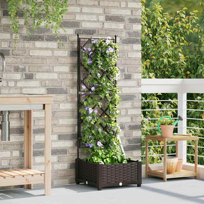 Plantenbak Bruin 40 x 40 x 125,5 cm PP