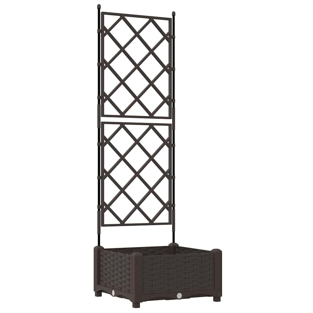 Plantenbak Bruin 40 x 40 x 125,5 cm PP