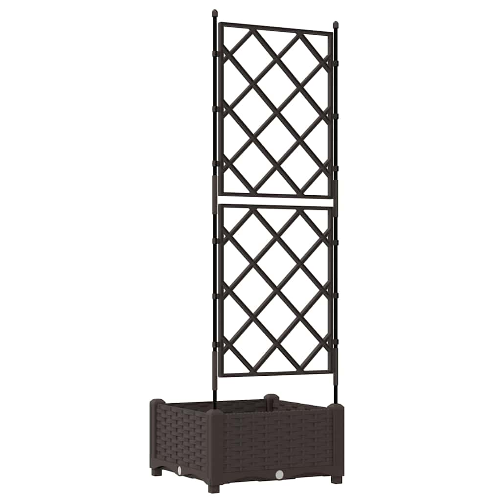 Plantenbak Bruin 40 x 40 x 125,5 cm PP