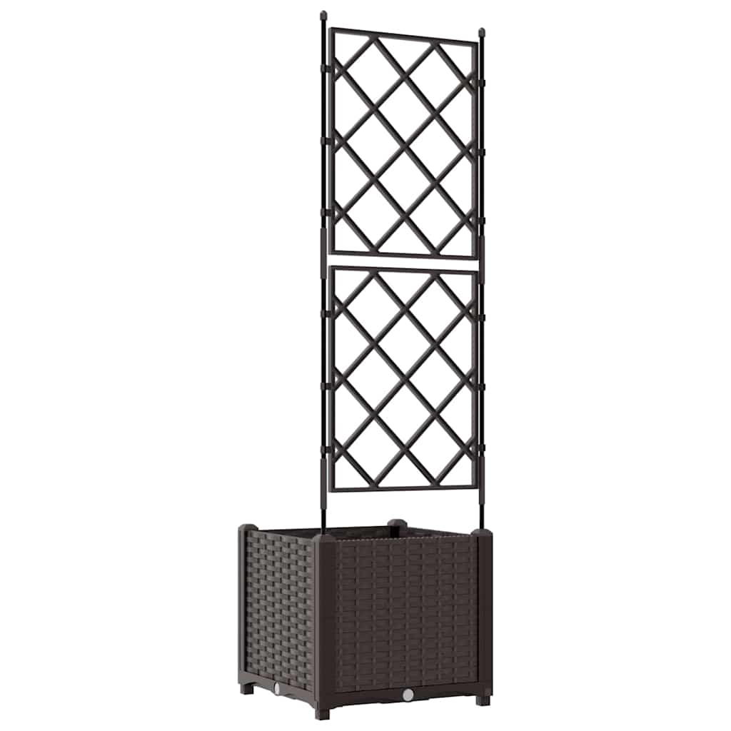 Plantenbak Bruin 40 x 40 x 143 cm PP