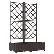 Tuin Bloempot 2 pcs Bruin 80 x 40 x 125,5 cm Staal