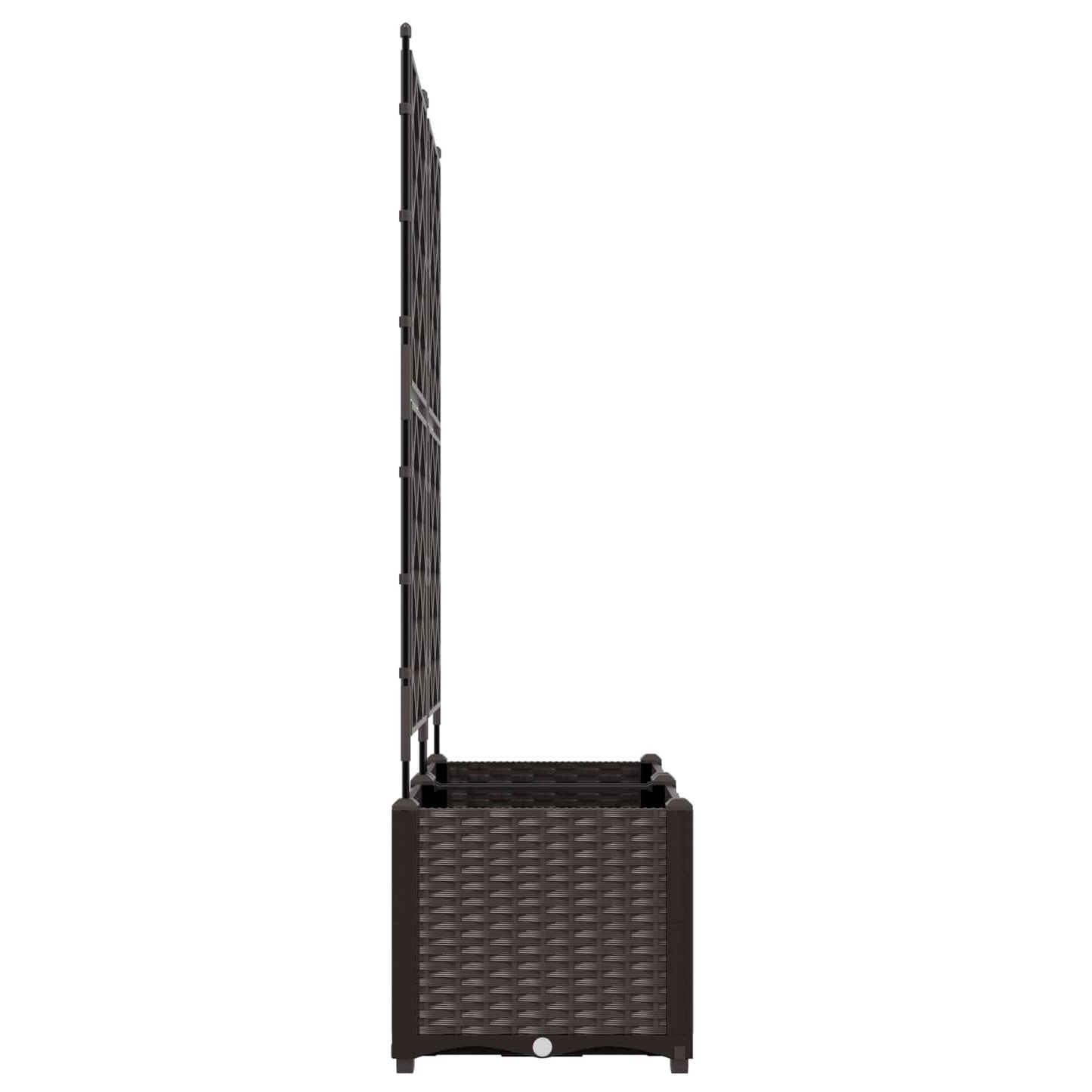Plantenbak 2 st Bruin 80 x 40 x 143 cm PP