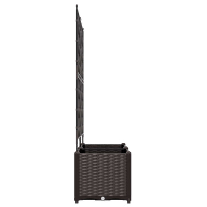 Plantenbak 2 st Bruin 80 x 40 x 143 cm PP
