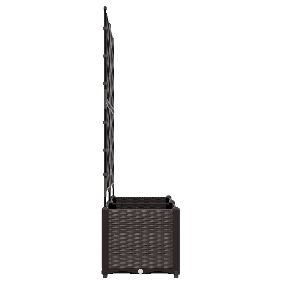 Plantenbak 2 st Bruin 80 x 40 x 143 cm PP