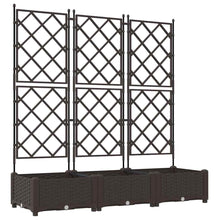 Tuin Bloempot 3 pcs Bruin 120 x 40 x 125,5 cm Staal