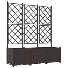 Tuin Bloempot 3 pcs Bruin 120 x 40 x 143 cm Staal