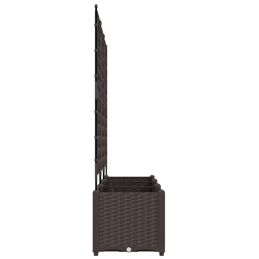 Tuin Bloempot 3 pcs Bruin 120 x 40 x 143 cm Staal