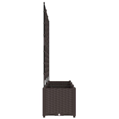 Tuin Bloempot 3 pcs Bruin 120 x 40 x 143 cm Staal