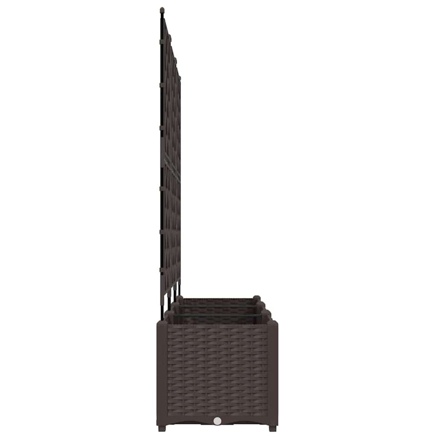 Tuin Bloempot 3 pcs Bruin 120 x 40 x 143 cm Staal