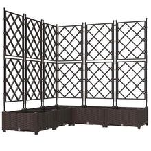 Tuin Bloempot 5 pcs Bruin 120 x 120 x 125,5 cm Staal