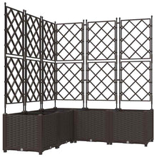 Tuin Bloempot 5 pcs Bruin 120 x 120 x 143 cm Staal