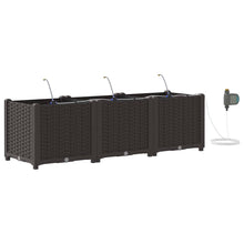 Tuin Bloempot 3 pcs Bruin Staal