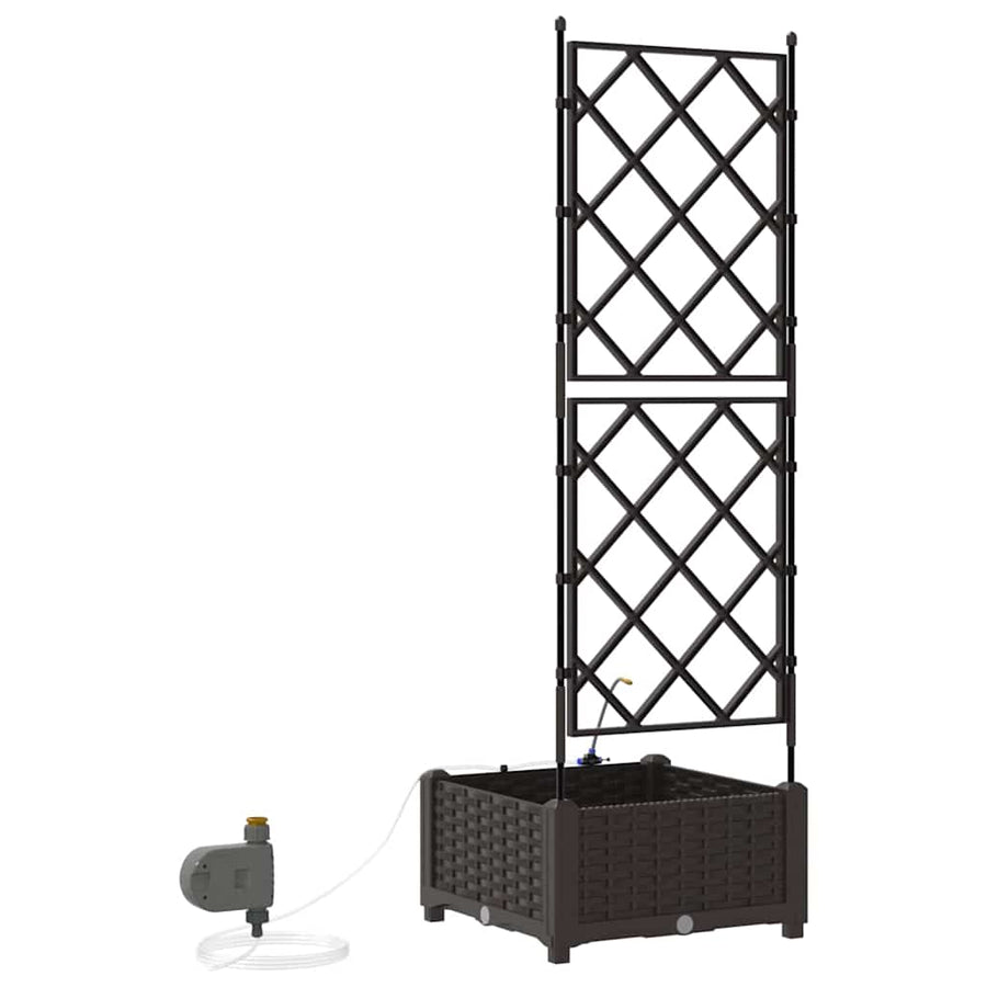 Tuin Bloempot Bruin 40 x 40 x 126 cm Staal