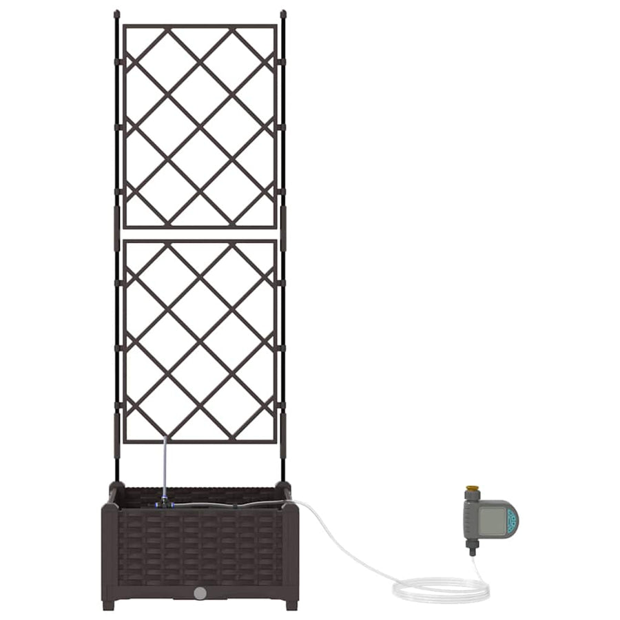 Tuin Bloempot Bruin 40 x 40 x 126 cm Staal