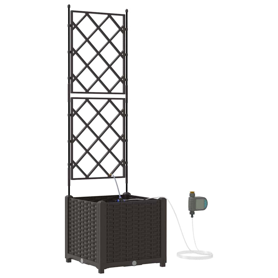 Tuin Bloempot Bruin 40 x 40 x 142 cm Staal