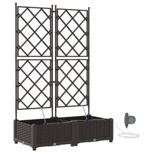 Tuin Bloempot 2 pcs Bruin Staal