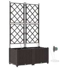 Tuin Bloempot 2 pcs Bruin Staal
