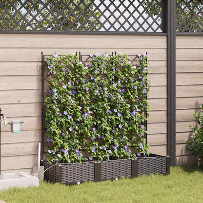 Tuin Bloempot 3 pcs Bruin Staal