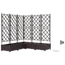 Tuin Bloempot 5 pcs Bruin Staal