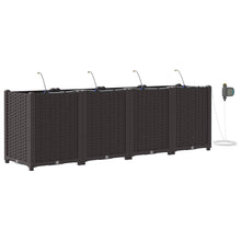 Tuin Bloempot 4 pcs Bruin Staal