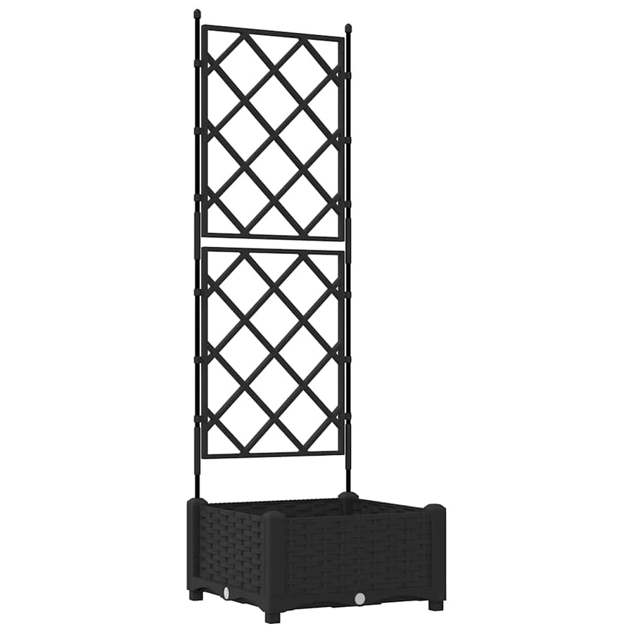 Tuin Bloempot Zwart 40 x 40 x 125,5 cm Staal