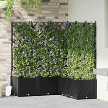 Tuin Bloempot 5 pcs Zwart 120 x 120 x 143 cm Staal
