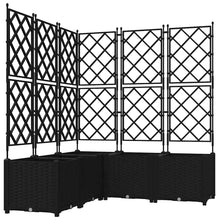 Tuin Bloempot 5 pcs Zwart 120 x 120 x 143 cm Staal